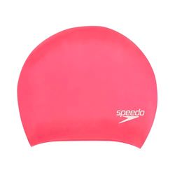 Speedo Long Hair Swimming Cap Pink One Size Gorro de natación Unisex Adulto, Rosado, Talla Única