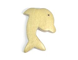 INNSPIRO Pendentif bois dauphin ciré ocre 20 x 30 mm. 50 u.
