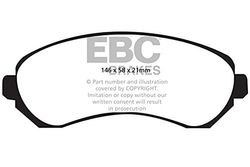 EBC Brakes dp1628 BLACKS TUFF Pastiglie Freno