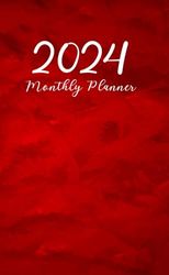 2024 Monthly Pocket Planner: Small 1 Year Calendar Schedule Organizer Start January 2024 to December 2024 with Holidays|Includes Place for Contacts, Notes, Important Dates, and Passwords