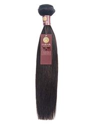 Sahar Essential Unprocessed Brazilian Virgin Weft Hair Extensions 100g - Straight 1B-Natural Black 16 inch