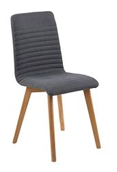 AC Design Furniture krzesło William, szer. 42 x gł. 43 x wys. 90 cm, materiał, szary
