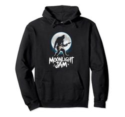 Bigfoot Sasquatch Moonlit Jam Sesión Bajo las Estrellas Sudadera con Capucha
