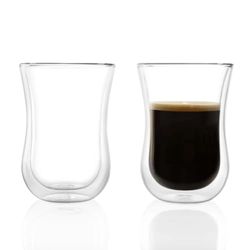 Stölzle Lausitz Tasses à café Coffee'N More 230 ml I verre thermo lot de 2 I verres à double paroi I verres à thé orientaux en verre borosilicate I passe au lave-vaisselle et au micro-ondes