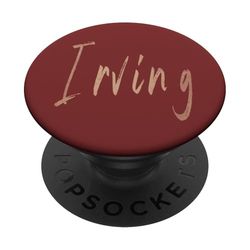 Irving Texas Vintage elegant design PopSockets Adhesive PopGrip