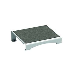 MAUL Repose-Pieds MAULflair, Repose-Pieds Ergonomique pour une Meilleure Position Assise, en Métal Solide Revêtement de Feutre, Pieds Antidérapants, pour la Maison et le Bureau, Blanc
