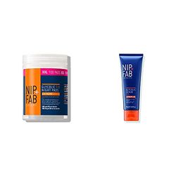 Nip+Fab Glycolic Fix Night Pads Extreme, no colour, XXL, 135ml (100 Pads) & Glycolic Fix Scrub Extreme