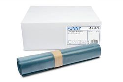 Funny Sacs Poubelle en PEBD régénéré Type 60 extra (Bleu roulé 140 l) Lot de 250 sacs