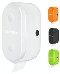 Spirella Porte-Rouleau de Papier Toilette + Porte-Rouleau de Rechange « Cube » à Coller ou à percer, Blanc