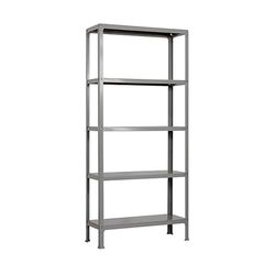 Simon Rack Librería Estanteria Salon, 1800x800x300 mm, 5 Alturas, Estilo Industrial, Metálica, Gris - Simon Home