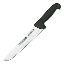 3 CLAVELES CUCHILLO CARNICERO ALVEOLADO Proflex Negro 24 cm-9,5" FH 3C 08075, Alloy Steel, 37x3.4000000000000004x1.7000000000000002 cm
