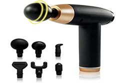 ZAMELUX Professioneel spiermassagepistool, handmassagepistool met 20 instelbare niveaus en 6 massagekoppen, lcd-display, voor pijnverlichting en ontspanning van vermoeidheid