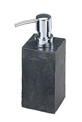 WENKO Distributeur de Savon Slate Rock Distributeur de Savon Liquide Gris - Anthracite