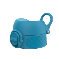 ION8 - Lekvrije Vervangende OneTouch 2.0 Waterfles Deksel, Eenvoudige Bediening met Één Druk, Geschikt voor 350ml, 500ml, 600ml Flessen, Blauw, Klein, Ftalaatvrij BPA-vrij Plastic