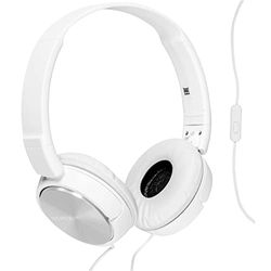 Sony MDR-ZX310APW - Auriculares de diadema cerrados (con micrófono, control remoto integrado), blanco