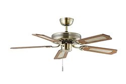 Deco Paloma BC 847 Plafondventilator met houten vleugels, 132 cm, eikenstructuur