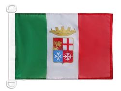 AZ FLAG Bandiera Navale Marina militare Italia, 30 x 45 cm speciale Nautismo, Padiglione Nautico