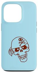 Chapeau de Pirate Squelette Halloween Foulard drôle Bande dessinée Coque pour iPhone 13 Pro