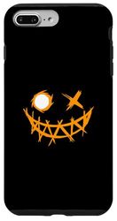 Orange Grunge Visage Yeux Orange Graphic Coque pour iPhone 7 Plus/8 Plus