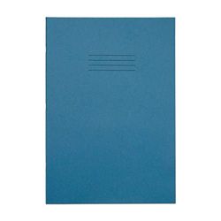 Rhino, VEX677-4385-8 Stationery Exercise Book | A4 | 64 Page | 7mm Squared Exercise Book | Light Blue | Learning Resources | School Books | Pack of 10