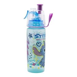 Stitch Kids Plastic Water Bottle with Drinking Spout and Spray Button 570ml