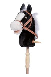 HKM SPORTS EQUIPMENT Stick Horse Bella Black, Giocattoli Unisex Adulto, 9100 Nero, Taglia Unica