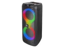 Trevi XFest XF 480 KB Altoparlante Amplificato Portatile 35W, Cassa Wireless Portatile con Microfono Dinamico con Cavo Incluso per Karaoke, USB, Micro SD, AUX-IN, Funzione TWS, Batteria Integrata