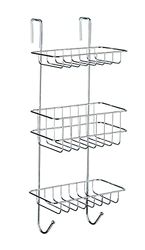 WENKO Étagère de Douche Revigo 3 Rayons et 2 Crochets Chromé