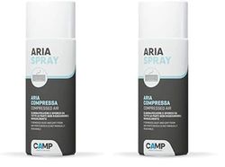Camp ARIA SPRAY, Getto d'aria compressa per pulire computer, tastiere, fotocamere, componenti e accessori (Confezione da 2)