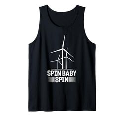 Energy SPIN BABY SPIN FUNNY Electricity Tank Top