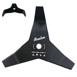 Avalon - Disco de 3 Puntas Universal para Desbrozadora, Cuchilla de Acero de 3 mm (300 x 3mm) para Cortar zarzas y Maleza Densa, triturar la maleza en Las tareas de Mantenimiento.
