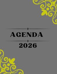 agenda 2026 form 8.5 X 11 modèle 1: Il contient 12 mois, de janvier à décembre