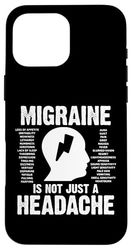 It's Not Just A Headache Depression Pain Migraine Awareness Case for iPhone 16 Pro Max