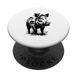 Pastel Paint Art Jabalí Cerdo Salvaje Verraco PopSockets PopGrip Adhesivo