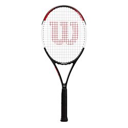 Wilson Raqueta de tenis Pro Staff Precision 100, Fibra de vidrio de carbono, Equilibrio en la empuñadura, 320 g, Longitud 68,6 cm