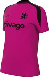 Nike Chelsea skjorta CFC W Nk Df Strk Ss Top K 3R, Pink Prime/Svart/FQ2484-659, 2XL