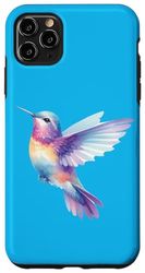 Custodia per iPhone 11 Pro Max Colorato colibrì amante natura grafica