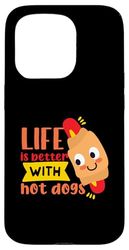 Funny Hot Dog Design Idea For Kids Case for iPhone 15 Pro