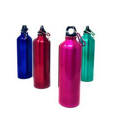 TEMPO DI SALDI Lichtgewicht aluminium drinkfles 750 ml met luchtdichte sluiting en wasbare haak
