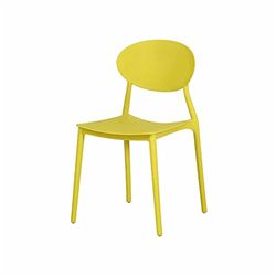 Zons Mega Chaise en PP Empilable 48x48x81cm Jaune