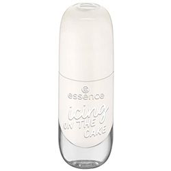 Essence Gel Nail Colour, Gel Polish, No. 03 Icing On The Cake, White, Express Result, Long-Lasting, Natural, Gely, Shiny, No Acetone, Vegan, Microplastic Particles Free (8 ml)
