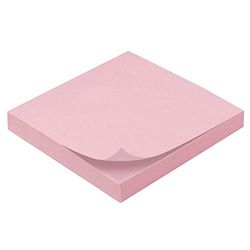 Blocco note riposizionabile, 100 fogli, 75 x 75 mm, colore: rosa