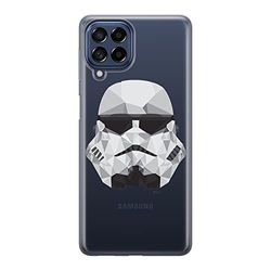 ERT GROUP mobiltelefonfodral för Samsung M33 5G originalt och officiellt licensierat Star Wars mönster Stormtrooper 008 optimalt anpassad till formen på mobiltelefonen, gedeeltelijk transparant