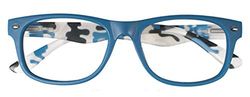 Prontoleggo - Gafas de lectura Prontoleggo Mod. Mimetic Blu/Maculato - Dioptría +1,00-1 unidad