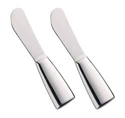 Cilio 299045 - Coltello da burro, opaco, set da 2 pezzi