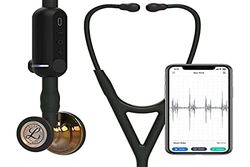 3M Littmann CORE Digitalt Stetoskop, högpolerat kopparbröststycke, svart slang, stam och headset, 69 cm, 8863