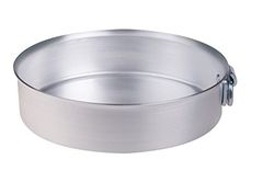 Pentole Agnelli Cakevorm cilindrisch met ring, van aluminium, zilver 28 cm zilver/zwart