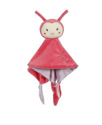 Gipsy Toys – Carre Doudou Coccinelle – Gamma Bamboo – 24 CM S/Card – Rosa e Grigio-1° Età