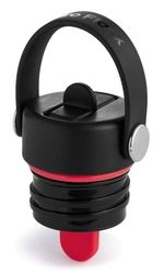 Hydro Flask - Coperchio con cannuccia Flex Straw Cap per wide mouth - Coperchio ermetico a nido d'ape con strap per un facile trasporto - Lavabile in lavastoviglie - Black