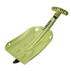 Yukon Charlie's Pala Plegable Yukon Unisex - Neón, Verde/Negro, 13 Pulgadas (almacenada), 24-30 Pulgadas (en Uso)